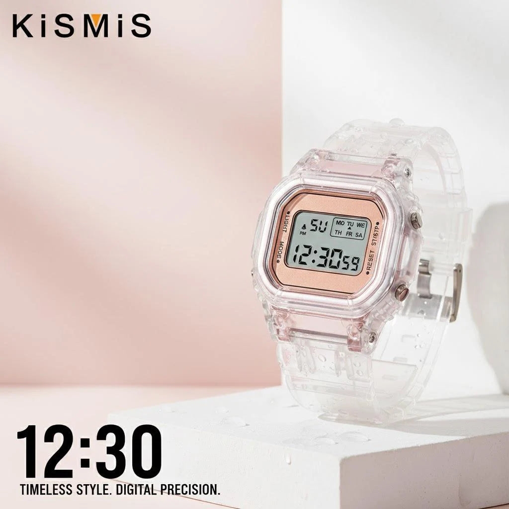 Square LED Digital Watch