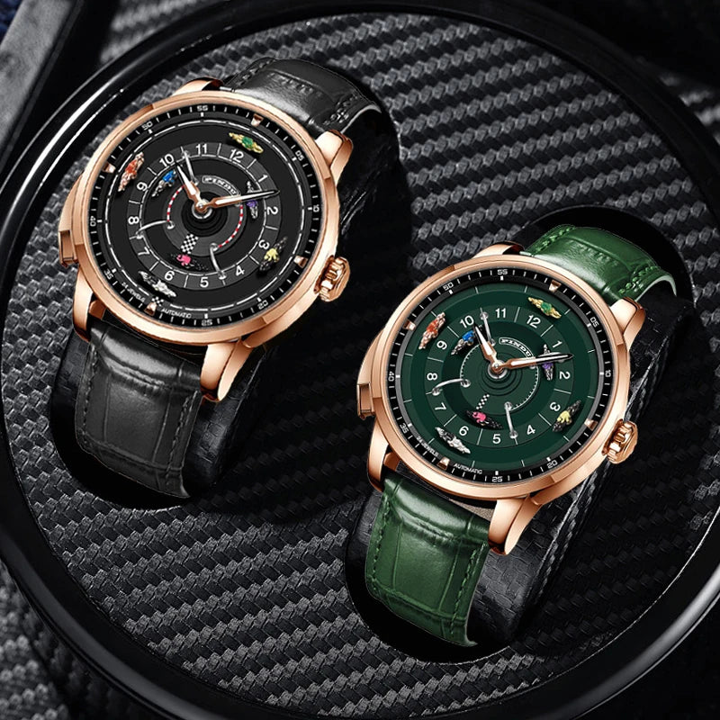 Pindu Horse Gambling Series Men's Full Automatic Mechanical Watch European Racing Roulette Entertainment Design Party Watch