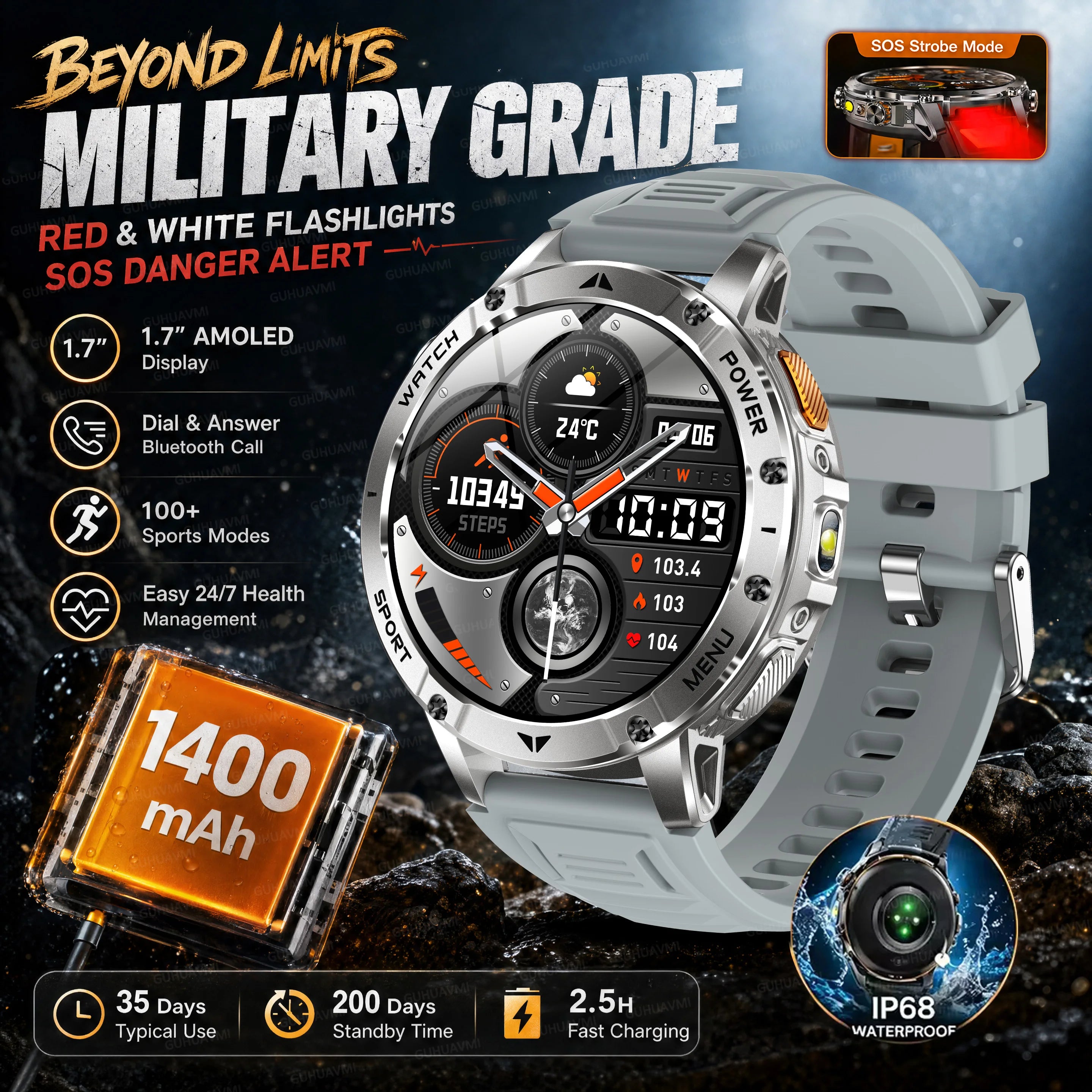 Ultra Battery Smartwatch