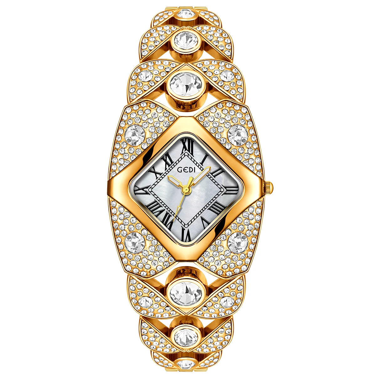 2026 New Women Watch Light Luxury Brand Diamond Inlaid Bracelet Watches Waterproof Ladies Fashion Quartz Clock Wristwatch Gift