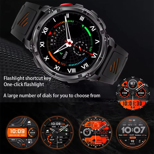 2026 New T-Rex3 Pro GPS Tracker 1100mAh Smartwatch Men 120-Day Standby Clock Rugged Outdoor Sport 10ATM Waterproof Call Watches