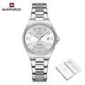 High Quality NAVIFORCE 2026 Woman Quartz Watch Retro Watches 3ATM Waterproof Stainless Steel Watchband  Ladies' Watches NF5073