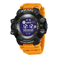 SMAEL Military Digital Watch LED Sports Wristwatches 50m Waterproof LED Stopwatch 8050 Army Watches Digital Big Dail Clock Alarm