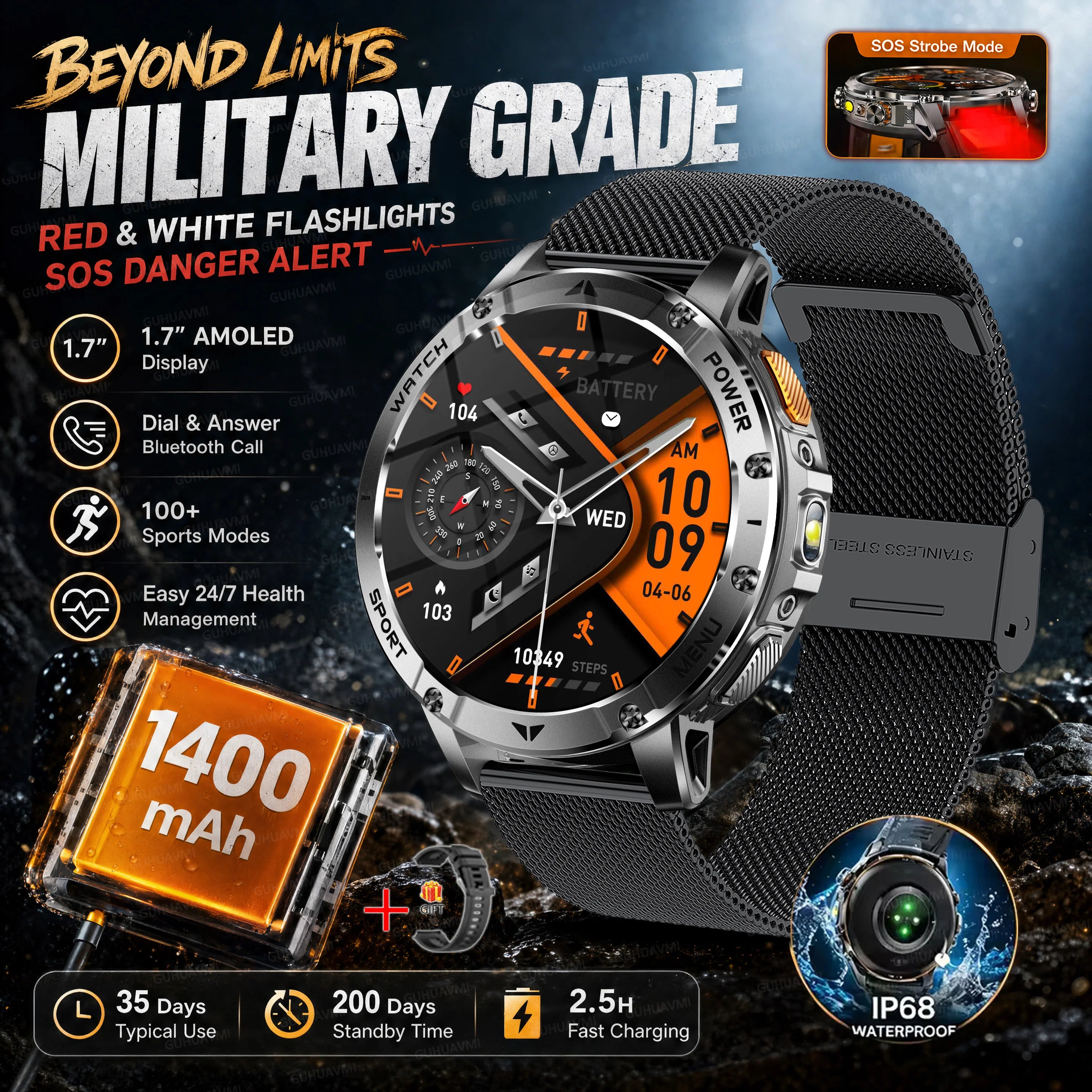 Ultra Battery Smartwatch