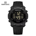 NAVIFORCE 7104 Fashion Men Electronic Watch Sports Calendar Luminous Waterproof Silicone Strap Brand Digital Watches for Man