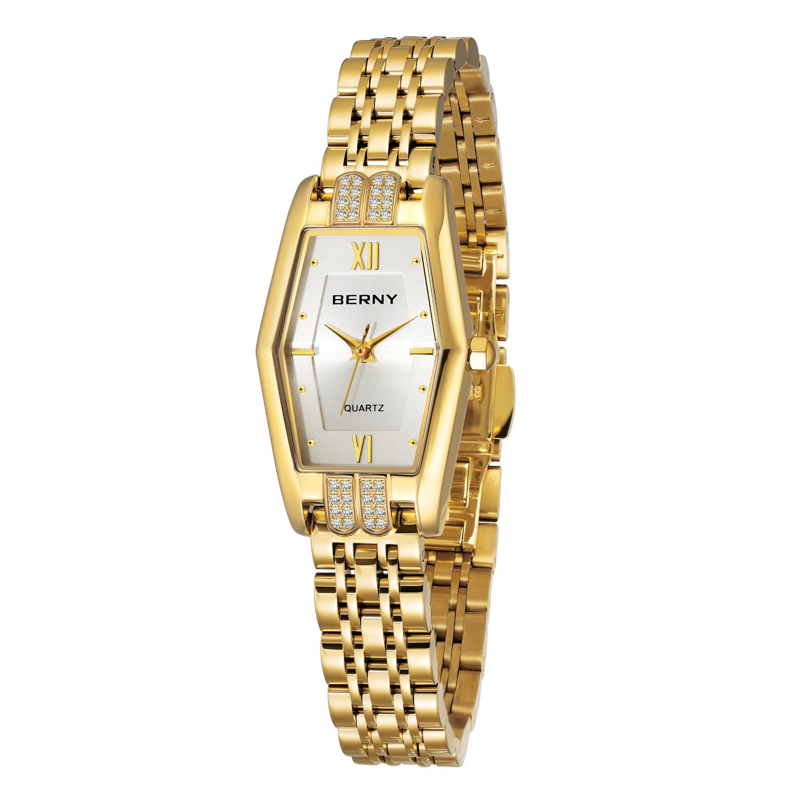 Gold Hexagon Bracelet Watch