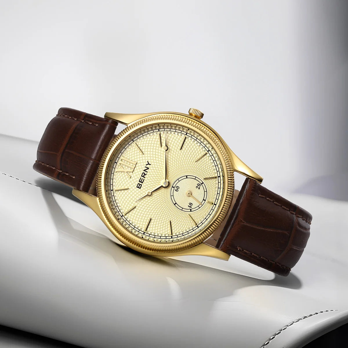Classic Gold Leather Watch
