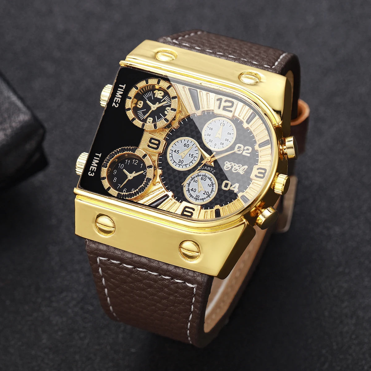 Square Leather Watch