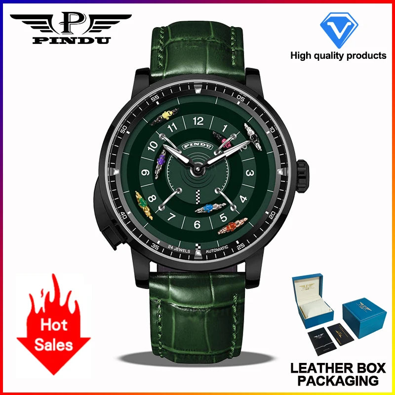 Pindu Horse Gambling Series Men's Full Automatic Mechanical Watch European Racing Roulette Entertainment Design Party Watch