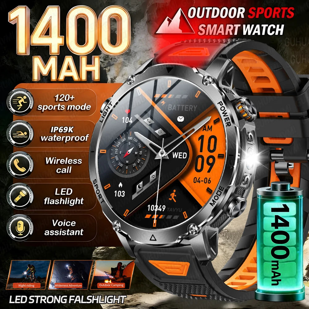 Military Flashlight Smartwatch
