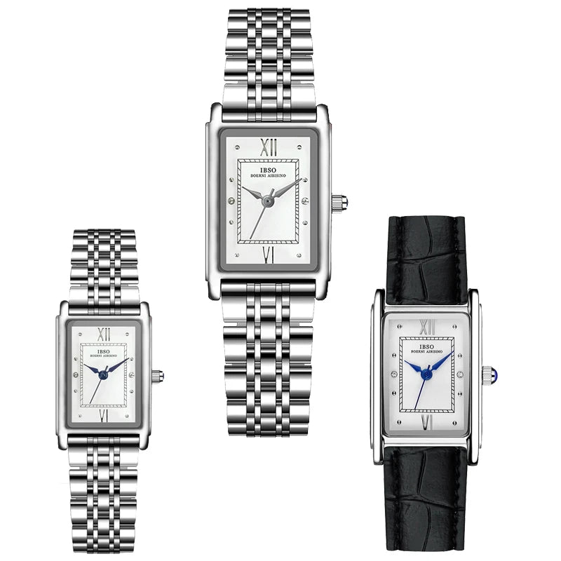 Rectangular Silver Watch
