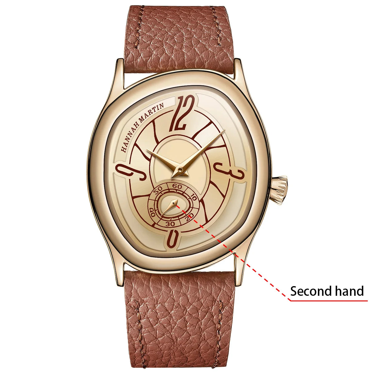 Geometric Leather Watch