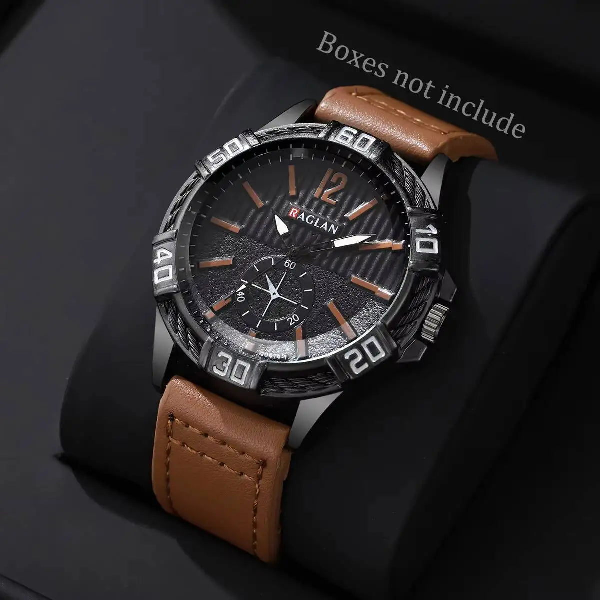 Fashion Men's Watch Casual Leather Strap Men Business Wrist Watches Reloj Hombre（Without Box）