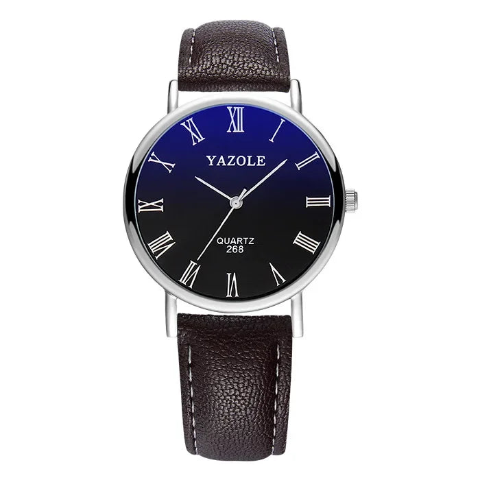 Fashion Wrist Watches for Men Top Brand Analog Men's Quartz Watches Leather Band Casual Business Men Watches Relogio Masculino