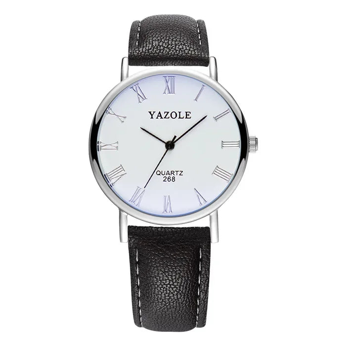 Fashion Wrist Watches for Men Top Brand Analog Men's Quartz Watches Leather Band Casual Business Men Watches Relogio Masculino