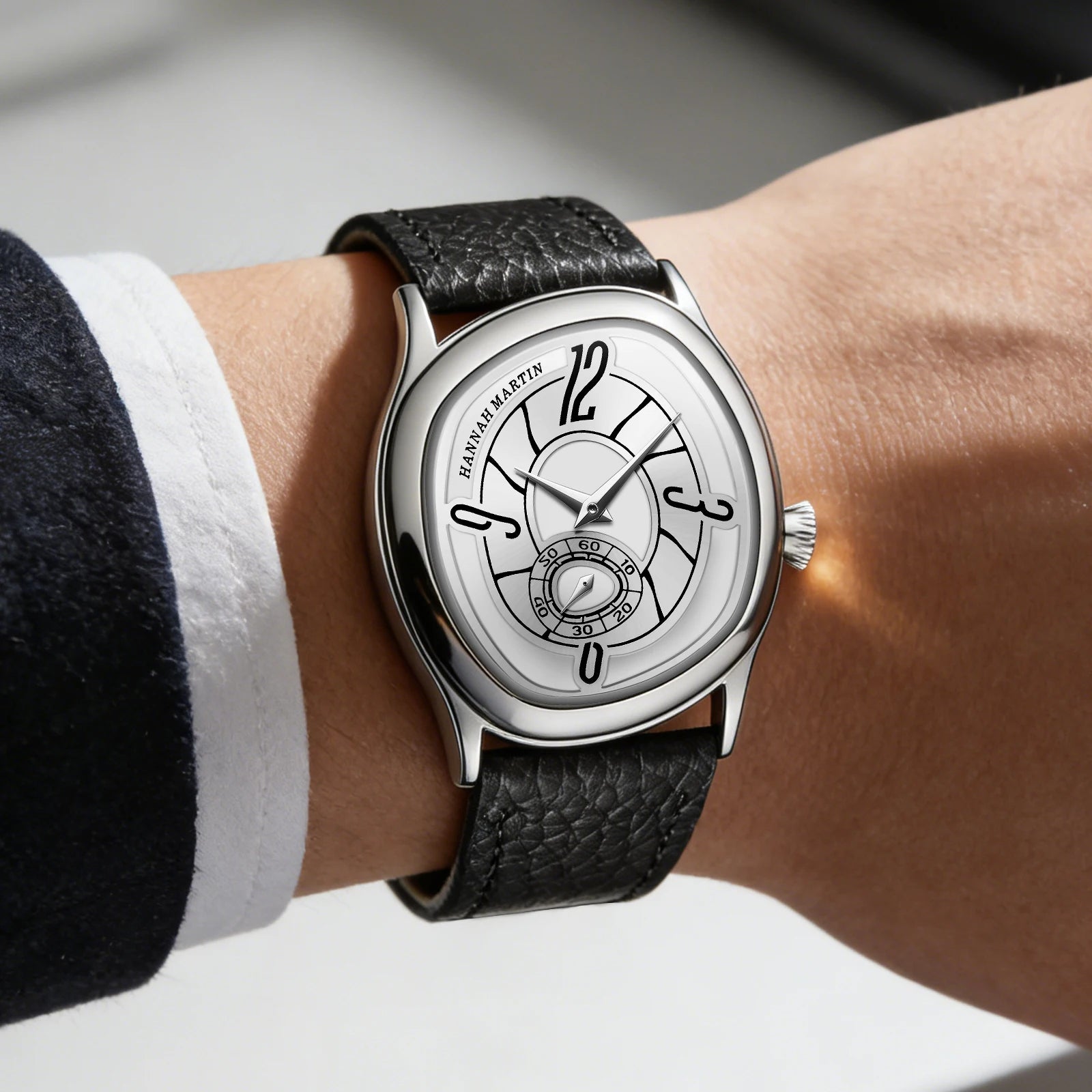 Geometric Leather Watch