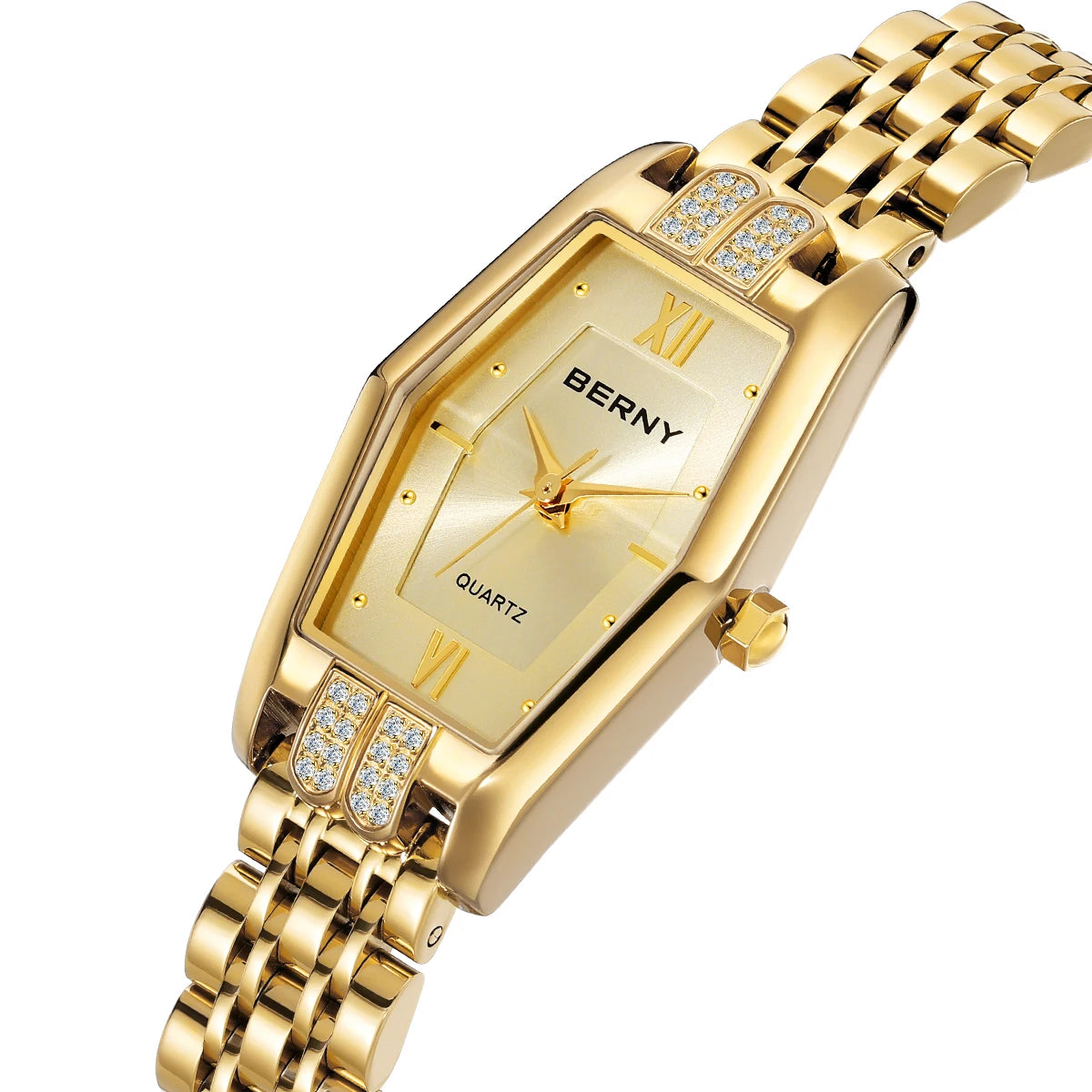 Gold Hexagon Bracelet Watch