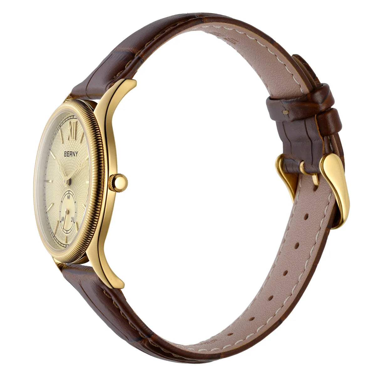 Classic Gold Leather Watch