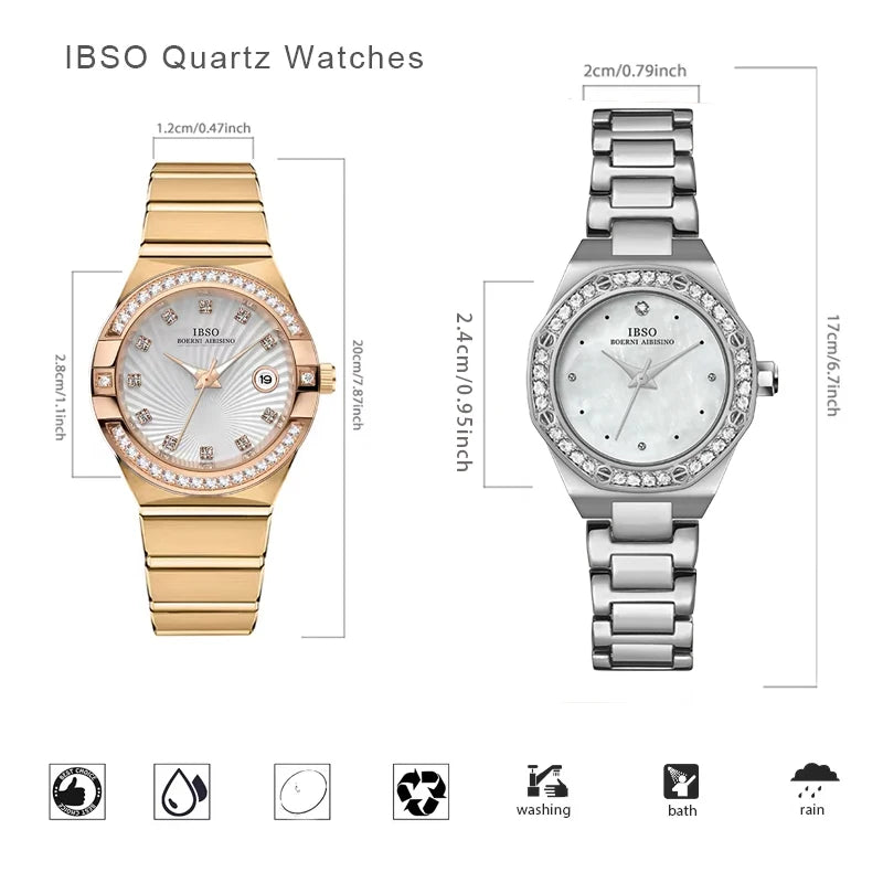 Luxury Designer Watch Woman Diamond Gold Fashion New Quartz Wrist Clock Female Gift Waterproof Elegant Ladies Wristwatch Shine