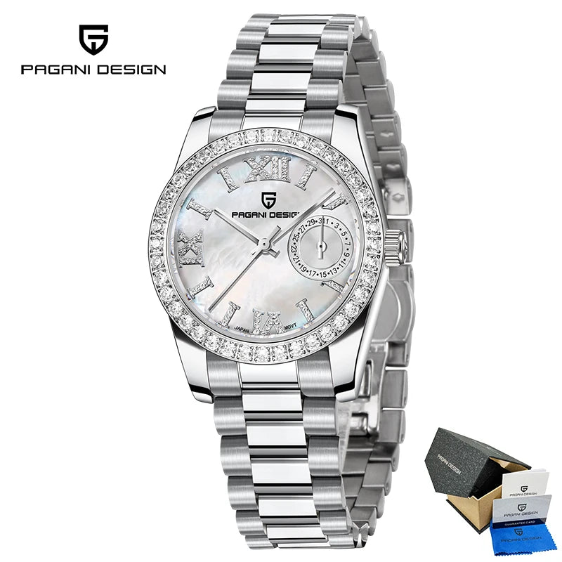 2025 New PAGANI DESIGN Women's Watches Luxury Quartz Watch For Woman Elegant Fashion Wristwatch Ladies Gift AR Sapphire Mirror
