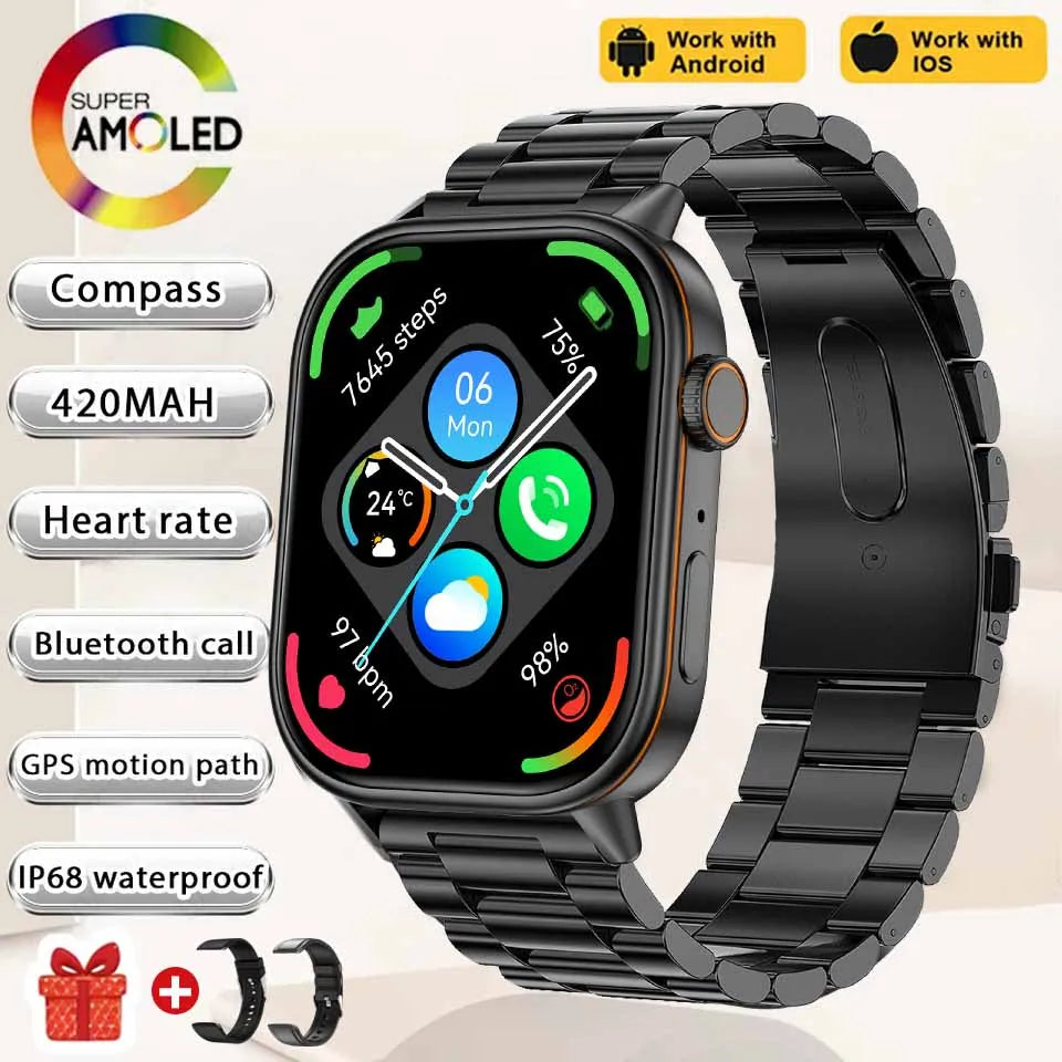 Newly Built-in GPS Sports Fitness Pilates Smart watch Women Fashion Precise Positioning 5ATM Waterproof Bluetooth Call Bracelets