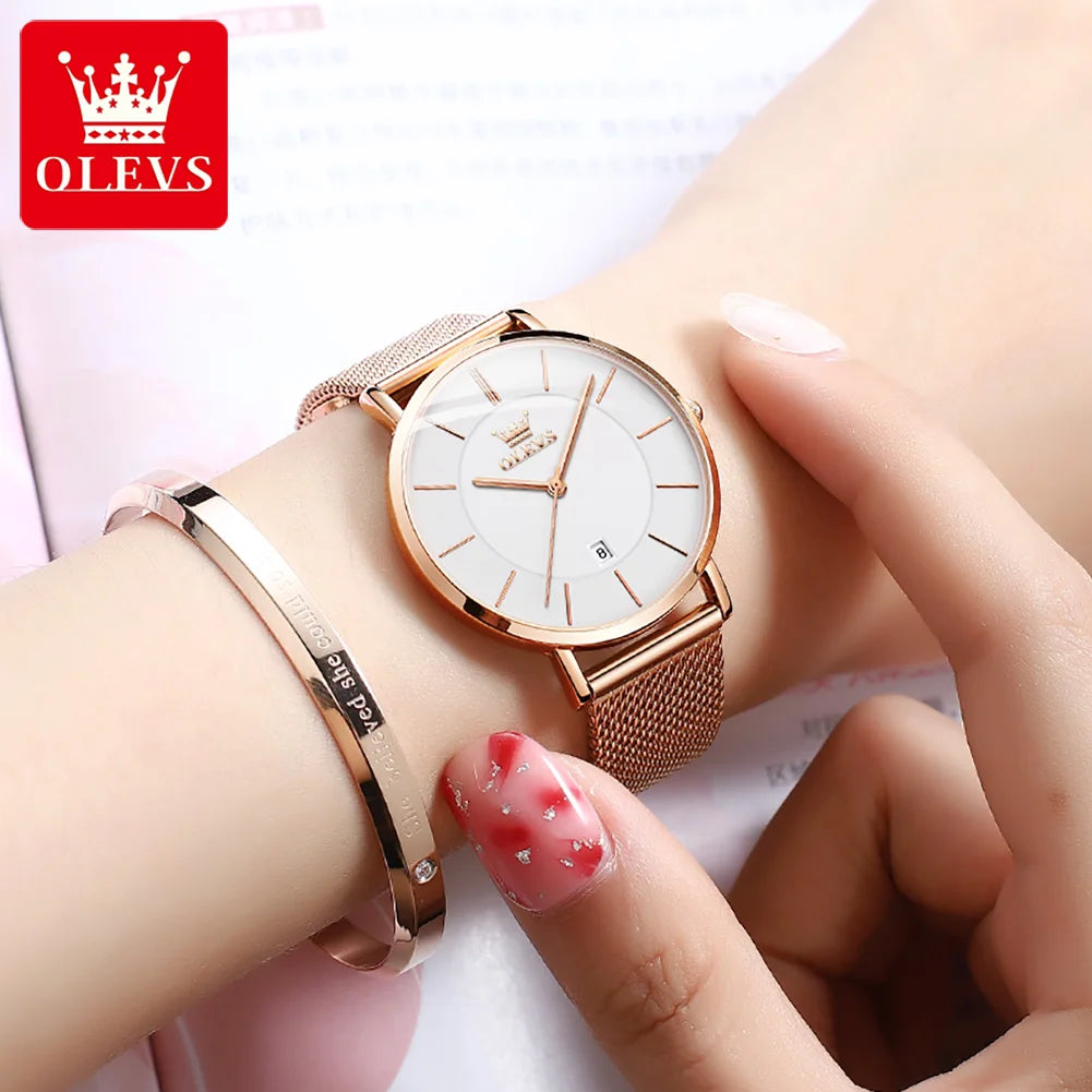 Slim Calendar Watch