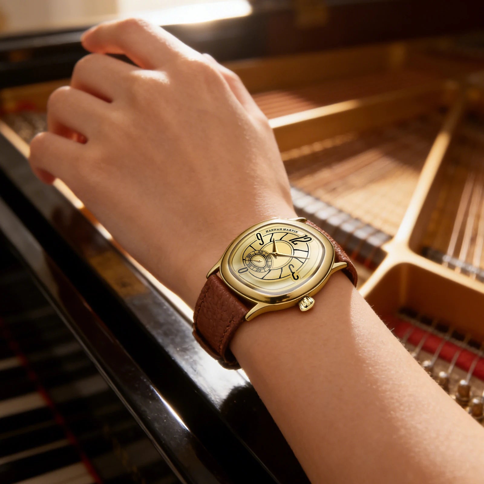 Geometric Leather Watch