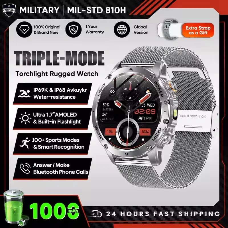 Outdoor GPS NFC Smartwatch