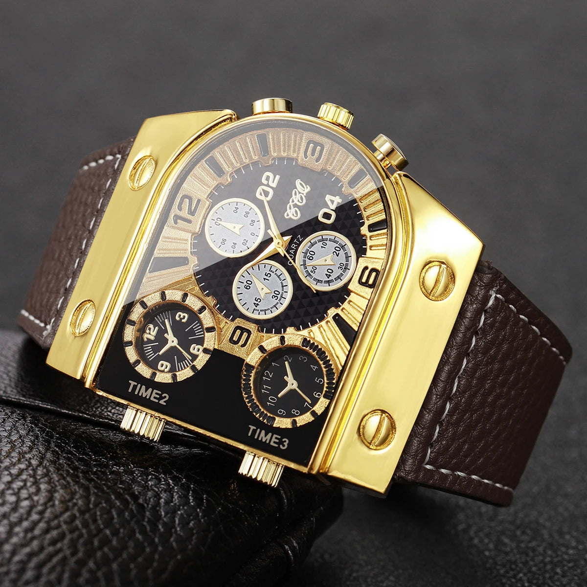 Square Leather Watch