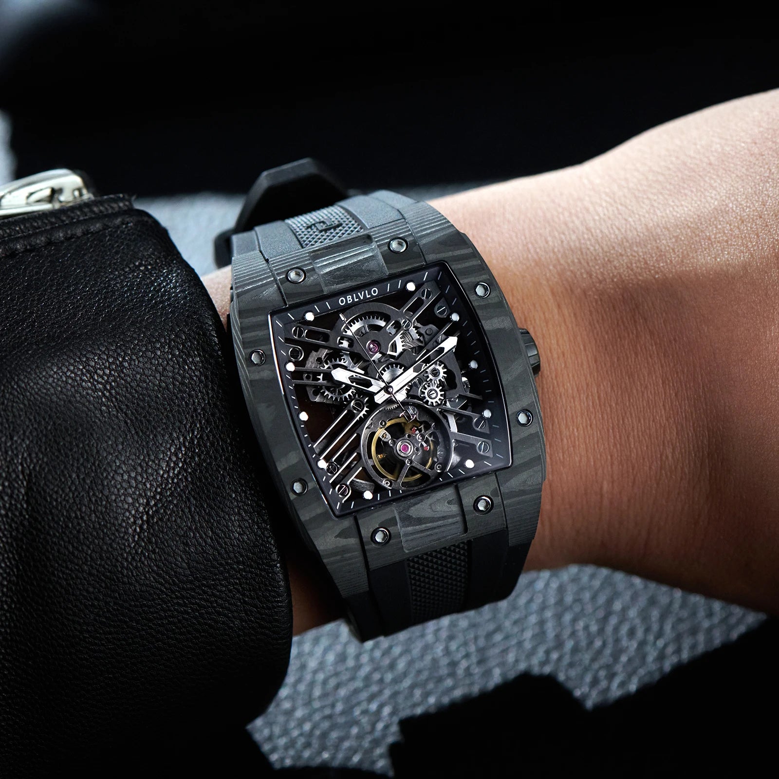 Square Skeleton Watch
