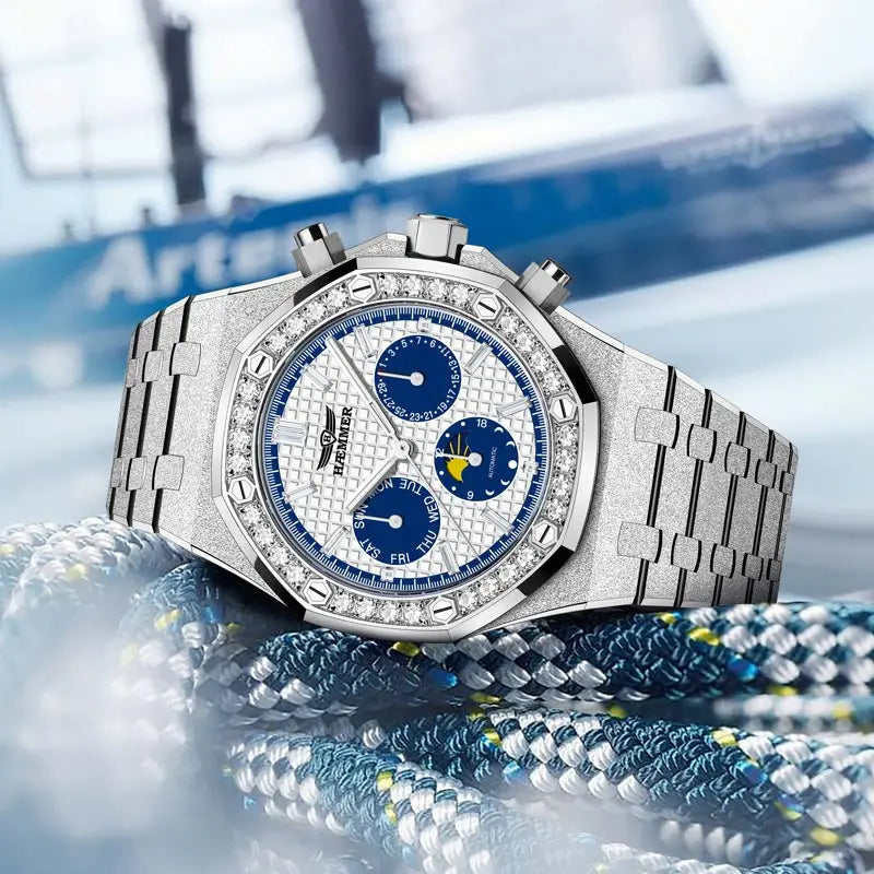Diamond Multifunction Watch