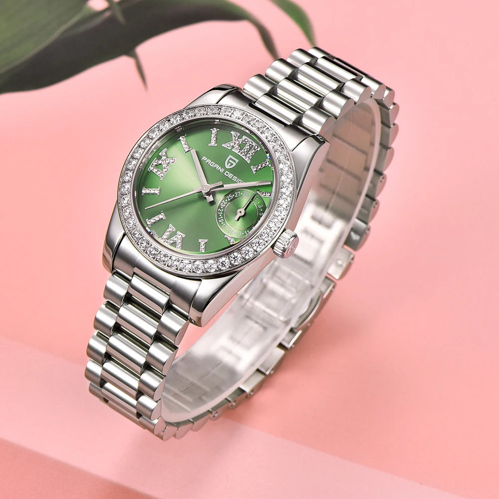2025 New PAGANI DESIGN Women's Watches Luxury Quartz Watch For Woman Elegant Fashion Wristwatch Ladies Gift AR Sapphire Mirror
