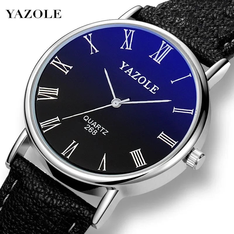 Fashion Wrist Watches for Men Top Brand Analog Men's Quartz Watches Leather Band Casual Business Men Watches Relogio Masculino