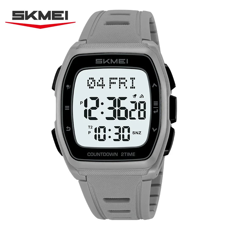 SKMEI 2441 Daily Leisure LED Display Electronic Men's Watch Waterproof Countdown Sports Military Digital Clock reloj hombre