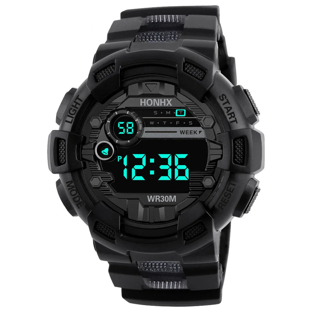 Sports Men's Watch Waterproof Luminous Military Clock Waterproof LED Digital Wathes Fitness Sports Watch for Man Kids Student