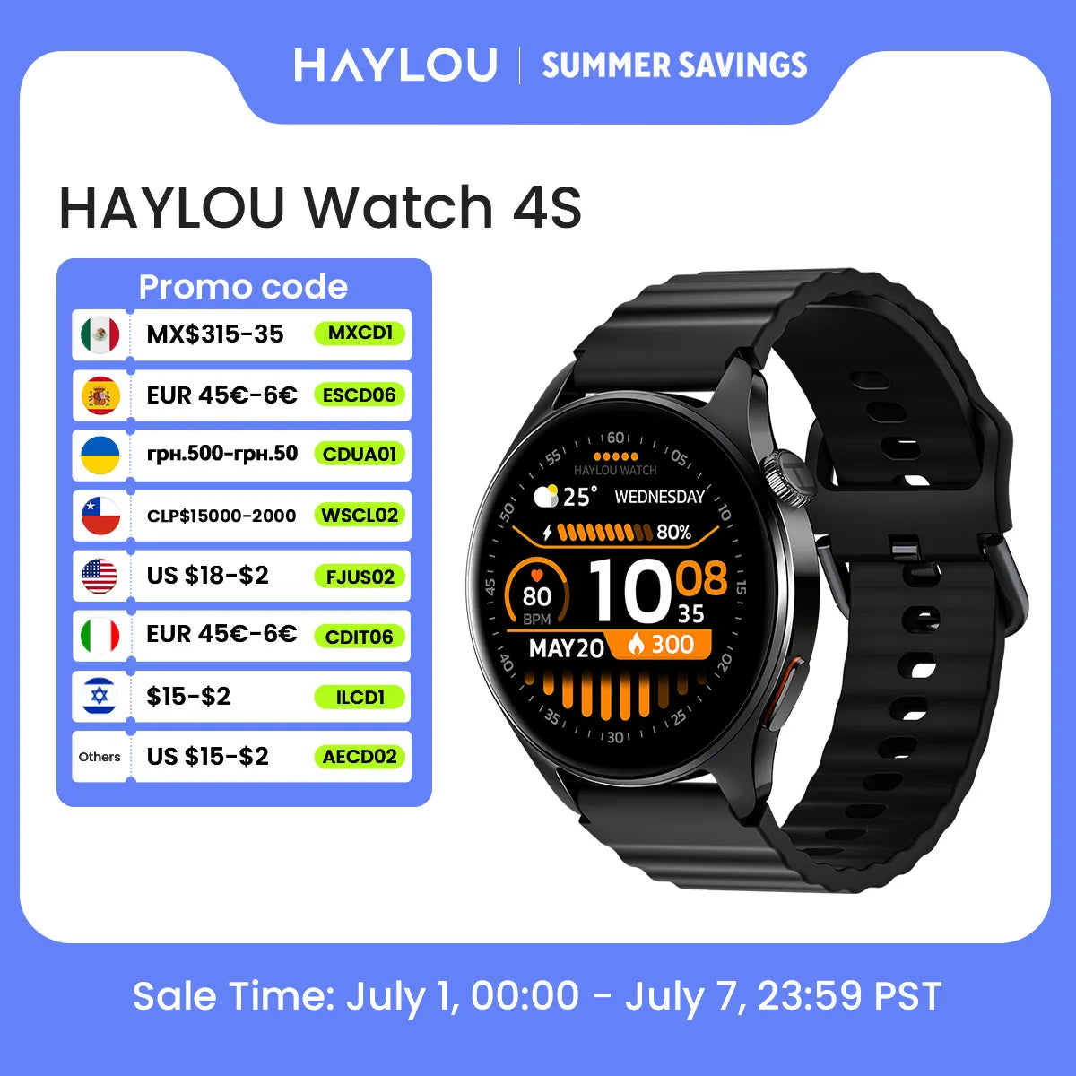 HAYLOU Watch 4S GPS Smartwatch 1.43” HD AMOLED Display 5 Satellite GPS Positioning 120+ Workout Modes Sport Fitness Smart Watch