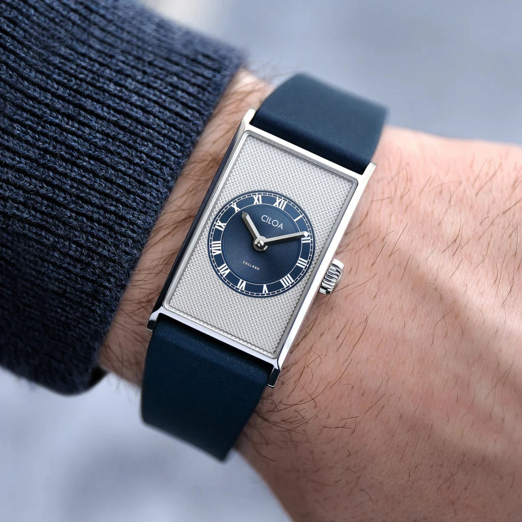 CILOA New Men's Retro-Style Business-Casual Square Quartz Waterproof Watch