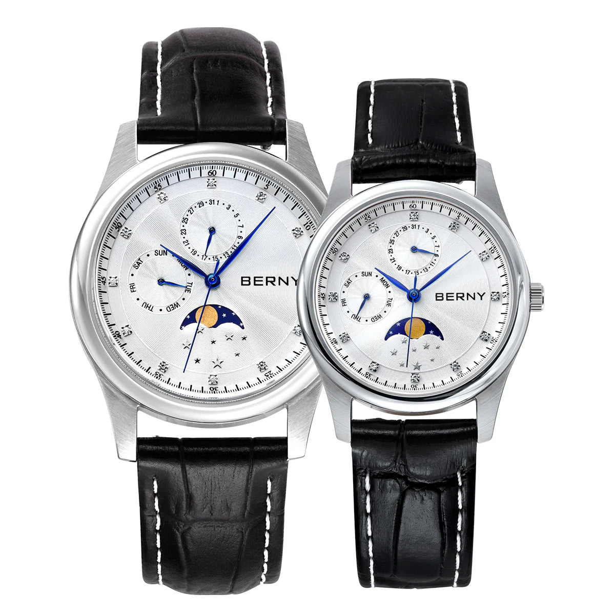 Moonphase Couple Watch Set
