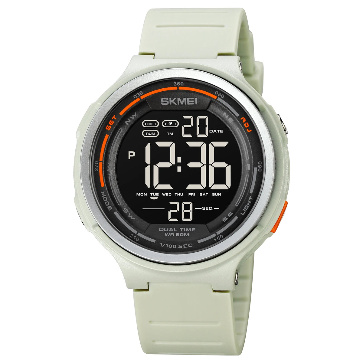 SKMEI Fashion Mens Sport Watches Digital LED Light Countdown For Men Women 5Bar Waterproof Wristwatches Alarm Clock