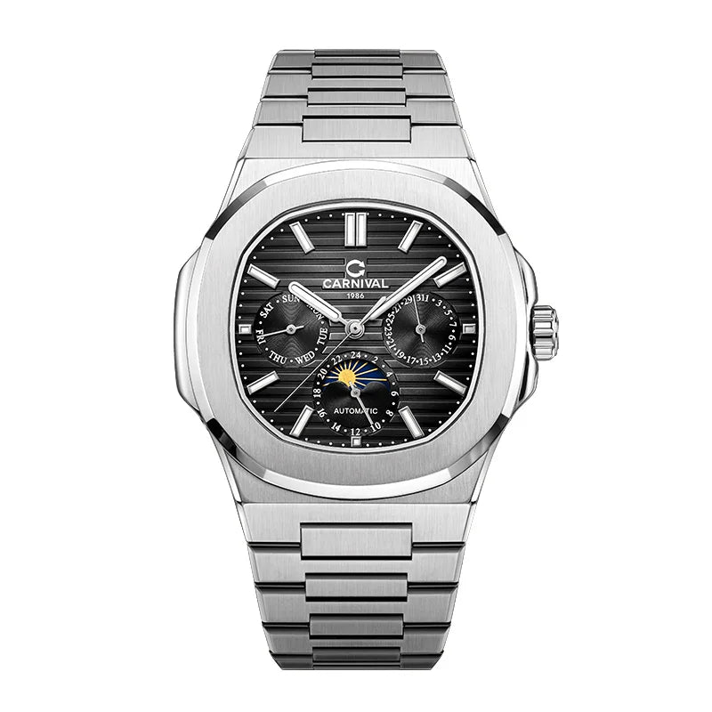 Switzerland Carnival Automatic Watch for Men Luxury Brand MIYOTA Mechanical Men‘s Watches Nautilus Moonphase Reloj Hombre Montre