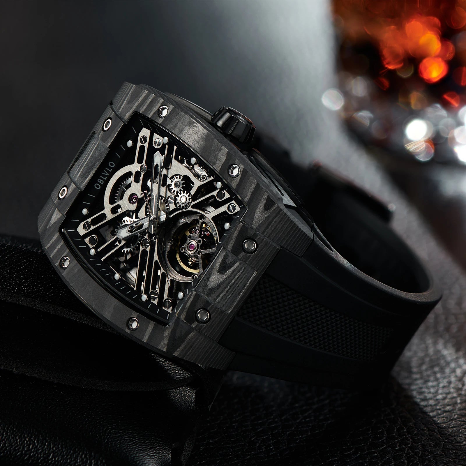 Square Skeleton Watch