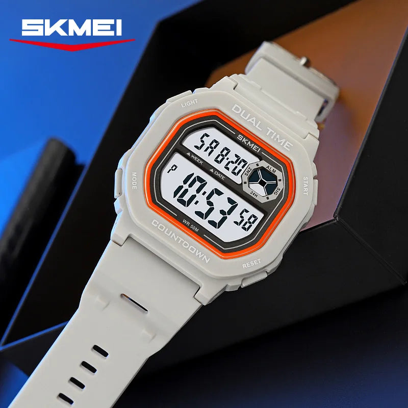 SKMEI 2543 Fashion Digital Watch Chronograph Sport Men's Watches Countdown Waterproof Electronic Clock electrónica часы