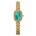 BERNY Golden Watches for Women Elegant Ladies Quartz Watch Luxury Slim Oval Fashion Casual Minimalist Party Gift Wristwatch