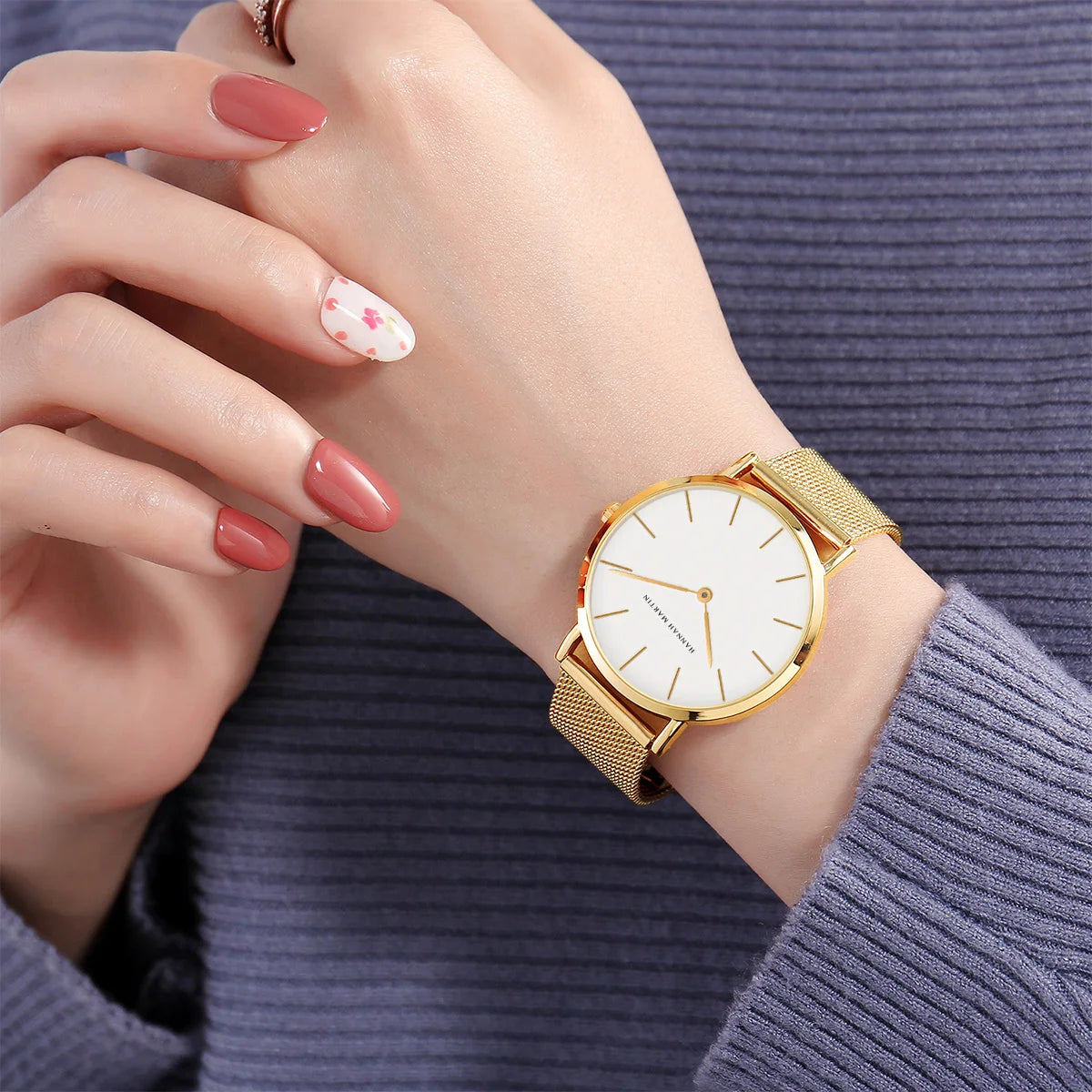 Rose Gold Bracelet Watch