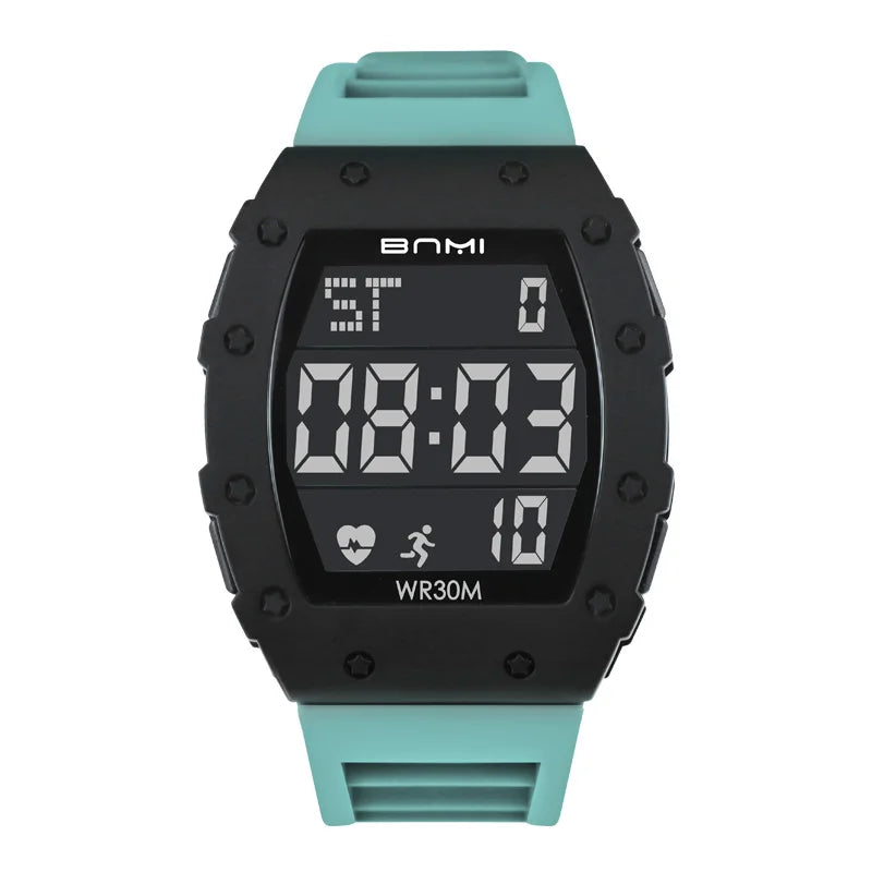 BNMI LED Digital Electronic Sports Watches for Men Multifunctional Military Waterproof Timing Outdoor Watch Men's Gift NEW
