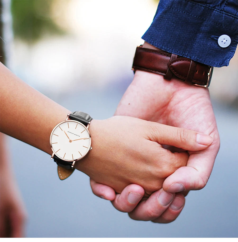 Couple Watches Dropship Simple 1 Set Watch Casual Fashion Steel Mesh Steel Waterproof Luxury Brand Sport Watch Relogio Masculino