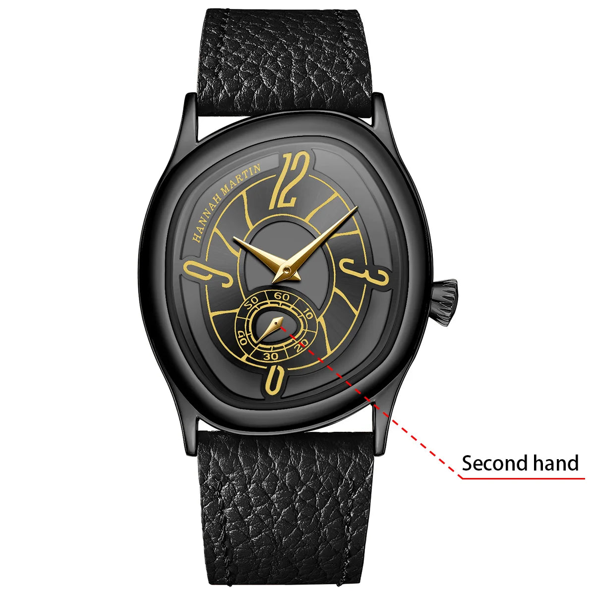 Geometric Leather Watch