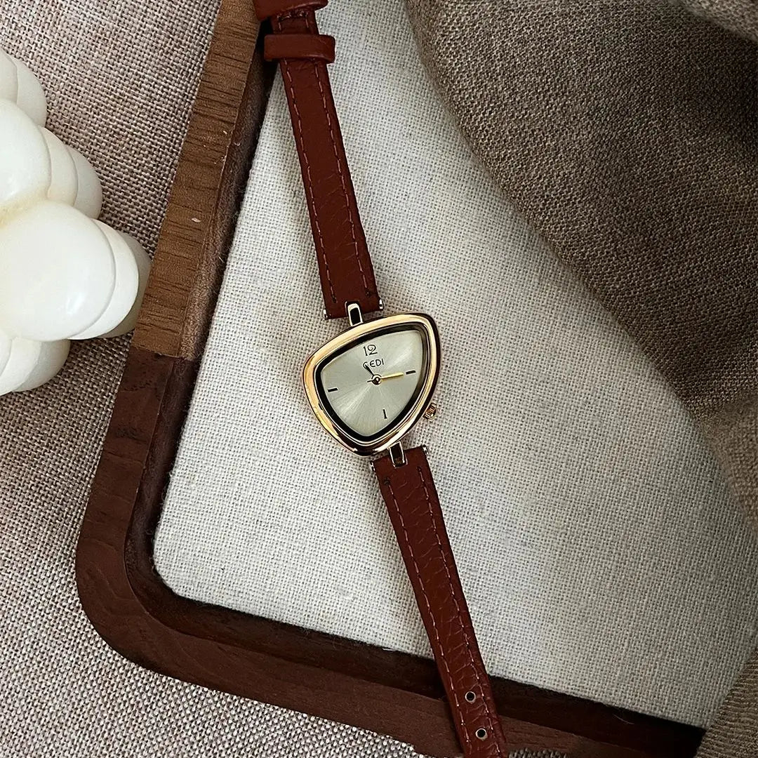 2025 NEW Minimalist Elegant Women's Watch with Asymmetrical Small Dial Design Water-Resistant Quartz Ladies' Wristwatch Gift