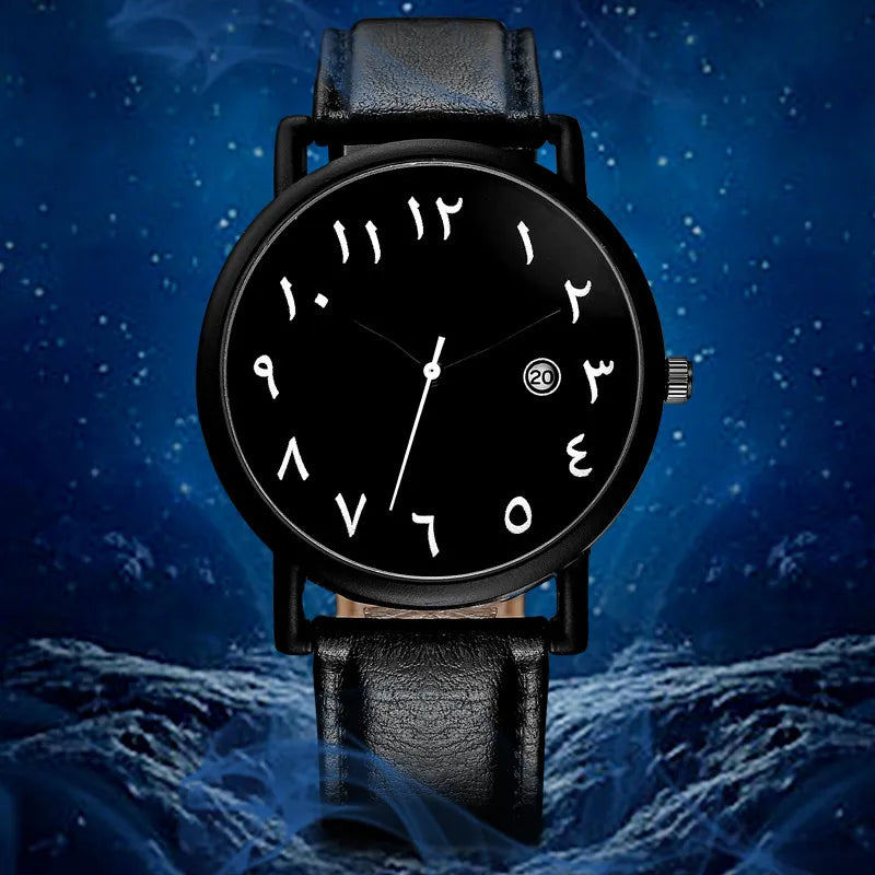 Men's Watches 2025 Simple Sport Arabic Numerals Analog Quartz Wristwatches Fashion Casual Leather Man Watches Relogios Masculino