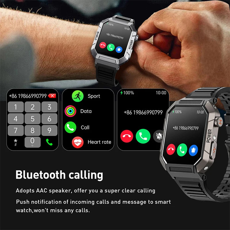 2026 New 2.02" Smart Watch Professional ECG & PPG Health Monitor Bluetooth Call GPS Track Recorder IP68 Waterproof for Men Women